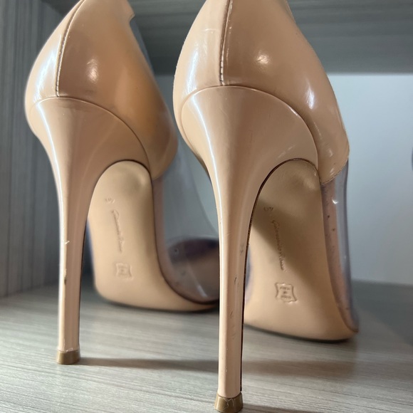 Gianvito Rossi Nude and White Pumps Size 40 - Picture 4 of 4